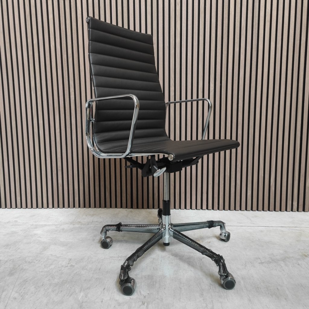 Vitra Eames EA 119 Bureaustoel in Chocolate Premium Leder, Enlèvement ou Envoi