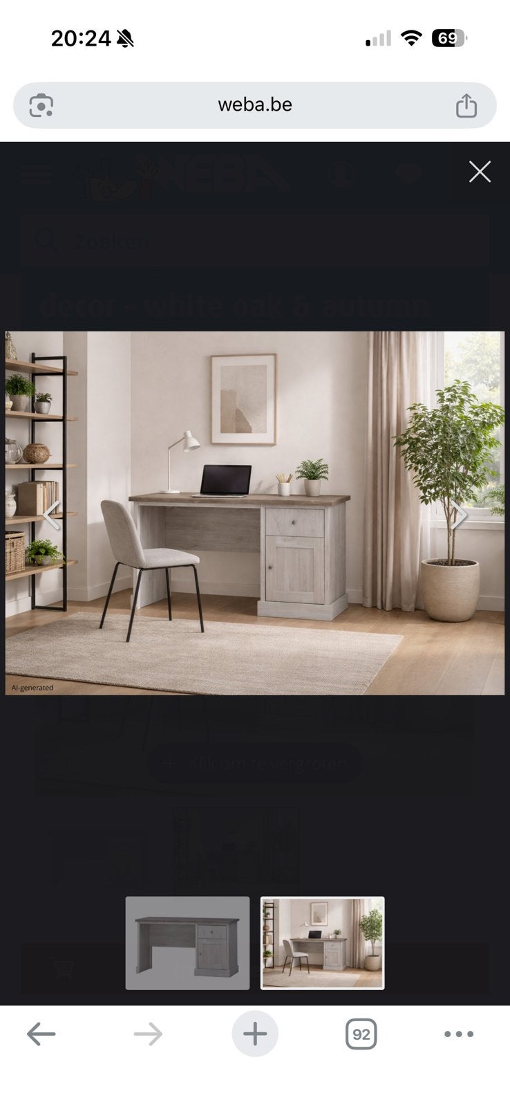 Bureau WEBA, Huis en Inrichting, Ophalen