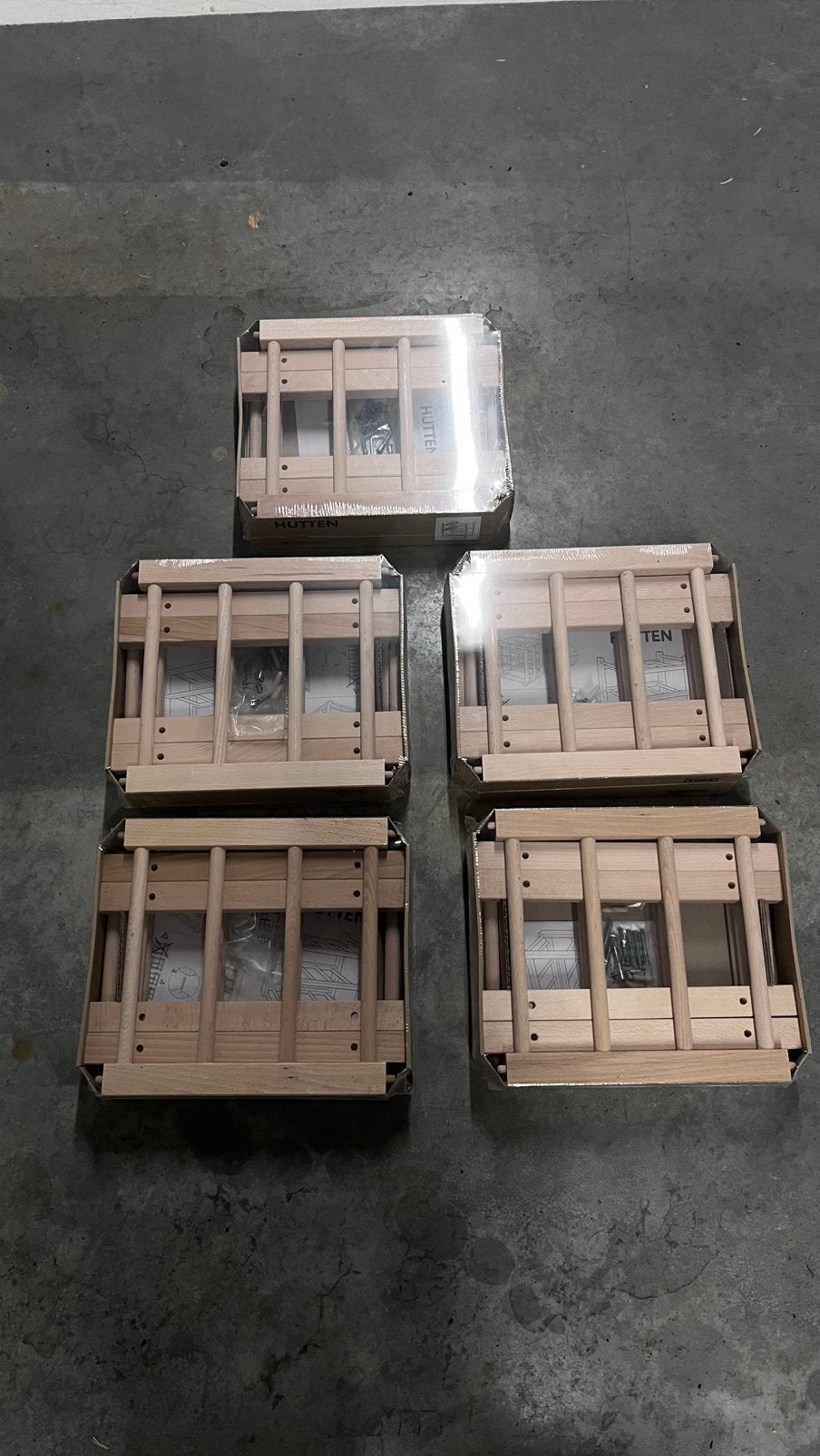 5x IKEA HUTTEN wijnrek – nieuw in verpakking – massief hout, Huis en Inrichting, Woonaccessoires | Overige, Ophalen, Hout, Beige