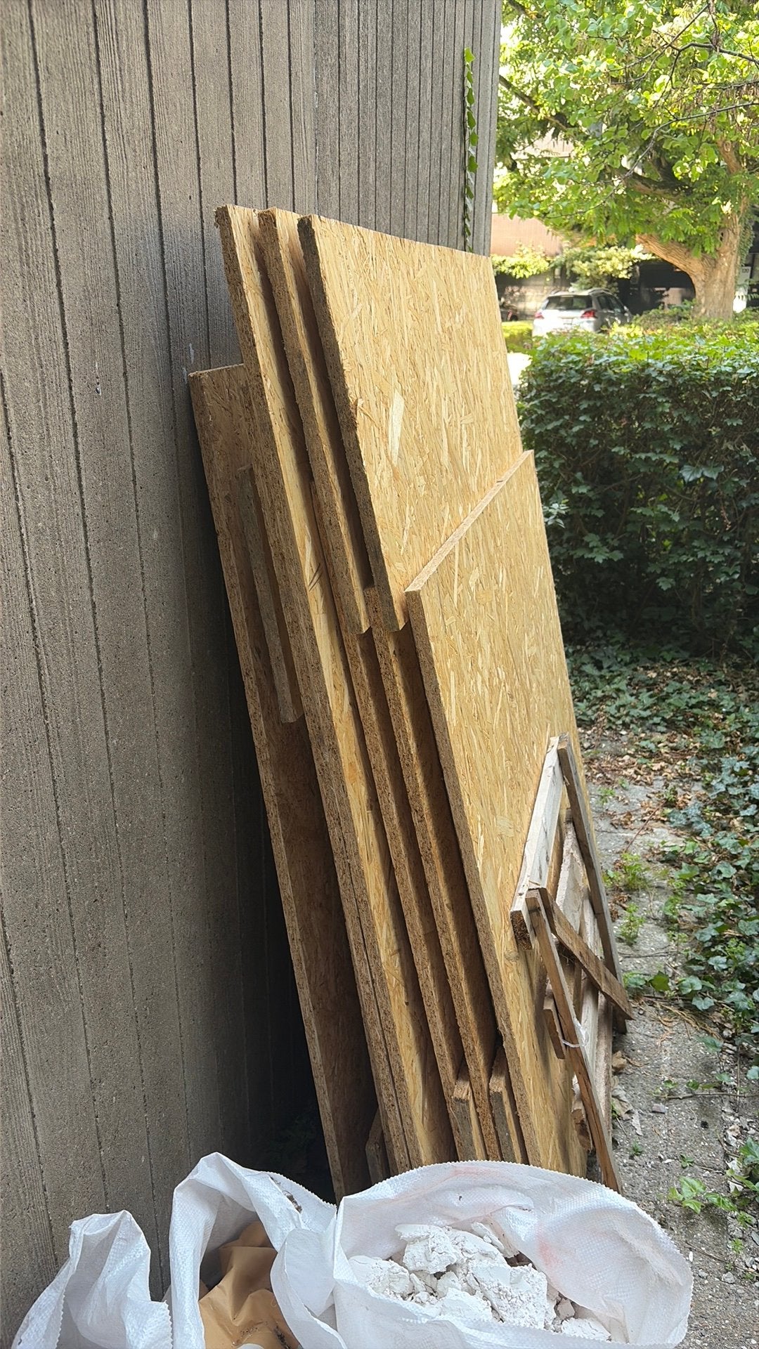 Gratis osb platen, Enlèvement, Utilisé