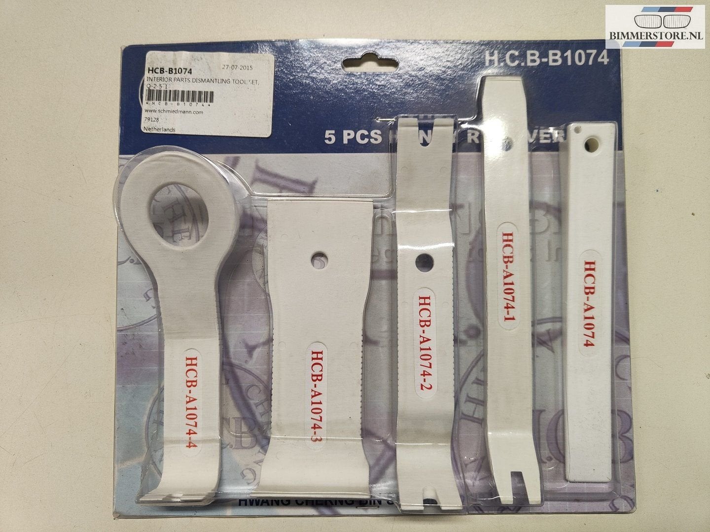 Deurpaneel bekleding verwijder gereedschap set 5 delig B1074, -, Deur, -, Nieuw
