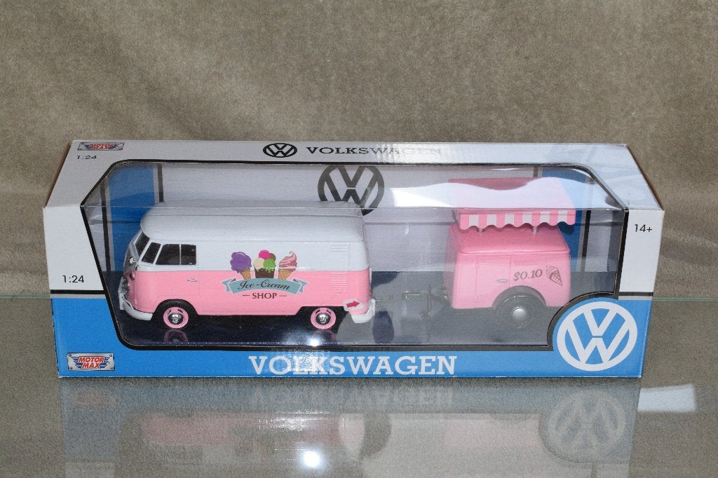 miniatuur auto 1:24 nieuw motormax vw volkswagen bus, Hobby en Vrije tijd, Ophalen of Verzenden, Nieuw, Motormax