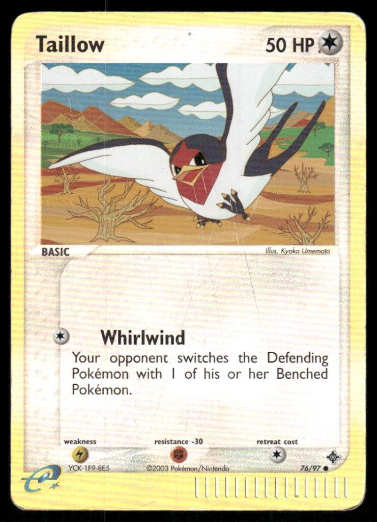 Taillow 76/97 - Dragon (Reverse Holo), Hobby en Vrije tijd, Verzamelkaartspellen | Pokémon, Verzenden, Gebruikt