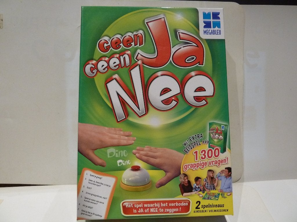 Geen Ja Geen Nee gezelschapsspel Megableu, Ophalen of Verzenden, Zo goed als nieuw, Megableu