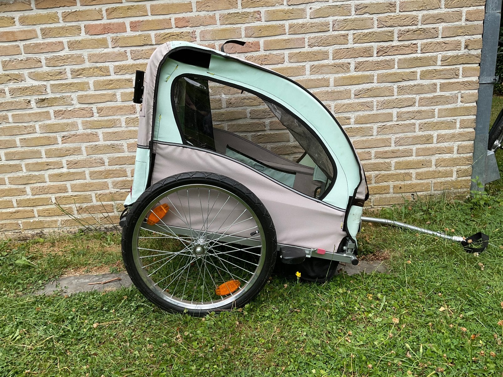 Remorque à vélo, Vélos & Vélomoteurs, Accessoires vélo | Remorques, Comme neuf, Remorque pour enfant, Moins de 20 kg, Pliable