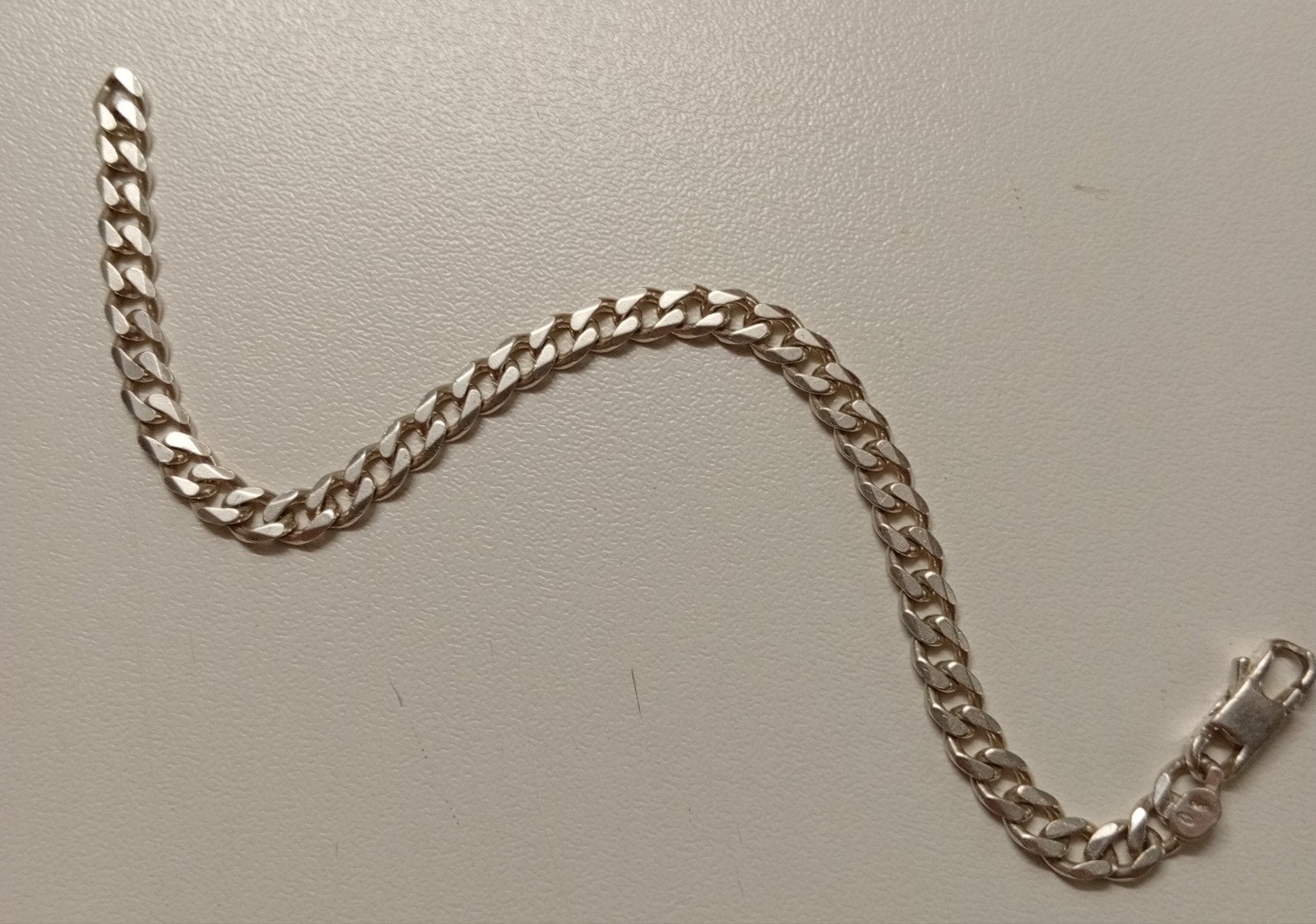 Massief 925 zilver armband | 19,5 cm | 10 gram, Handtassen en Accessoires, Armbanden, Ophalen of Verzenden, Zo goed als nieuw