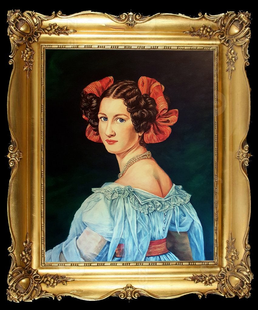 Auguste Strobl - Peinture Acrylique, Portrait ou Personnes, Peinture acrylique, Signé, Enlèvement