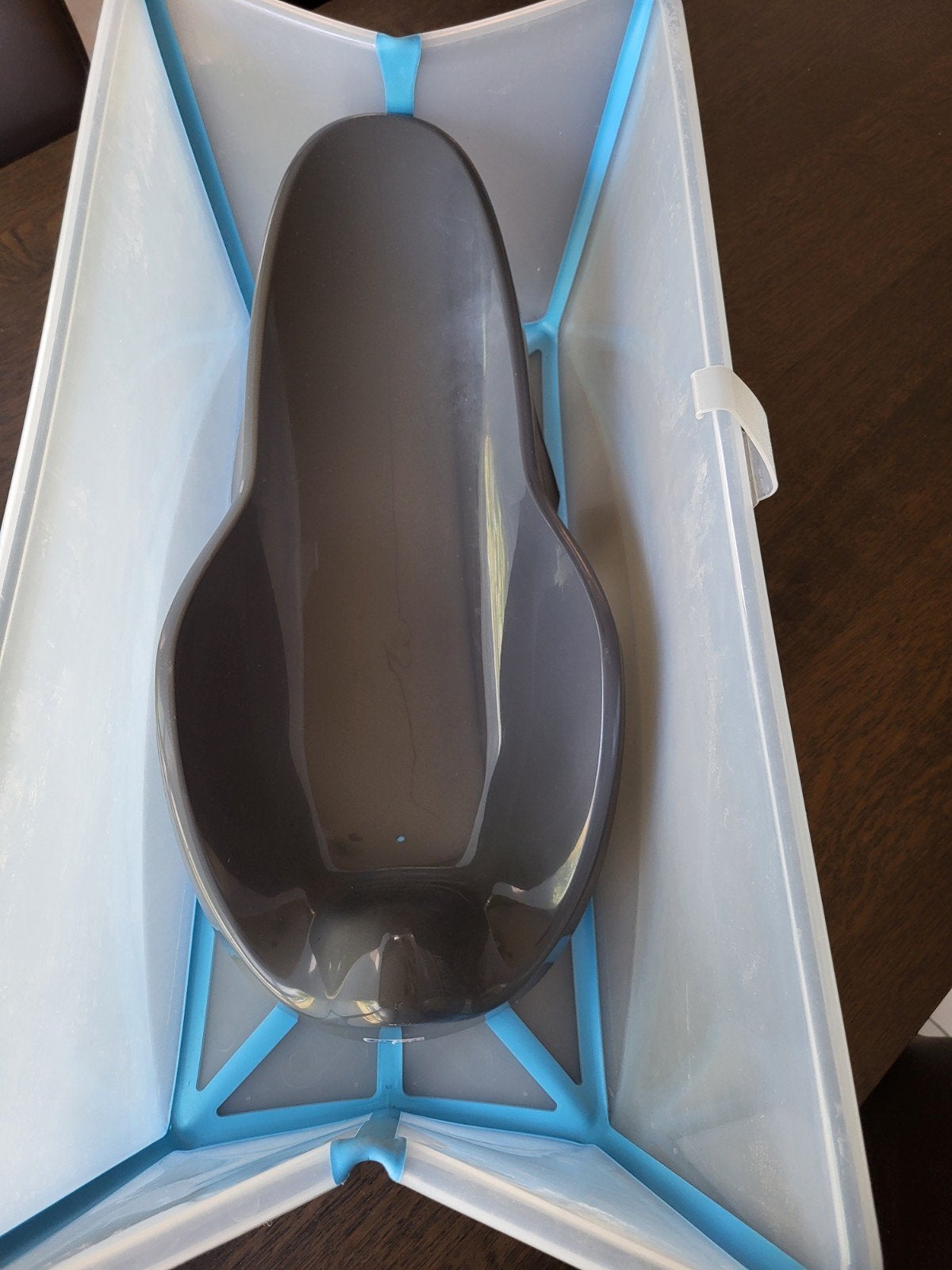 Flexi bath , plooibadje met babyzitje , goede staat, Enlèvement, Autres marques