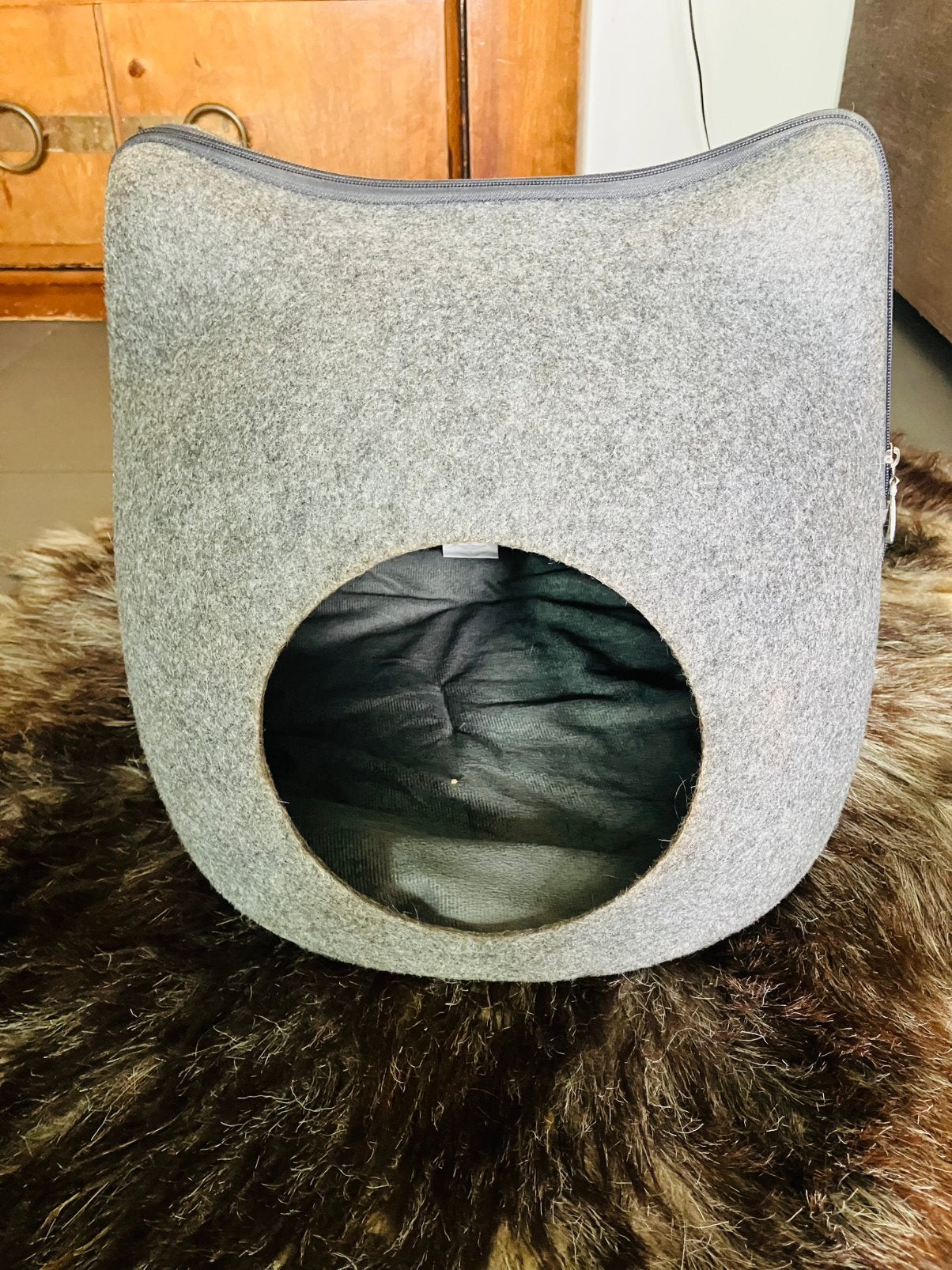 Kattenmand vilt, Animaux & Accessoires, Paniers pour chats, Enlèvement, Comme neuf, Feutre