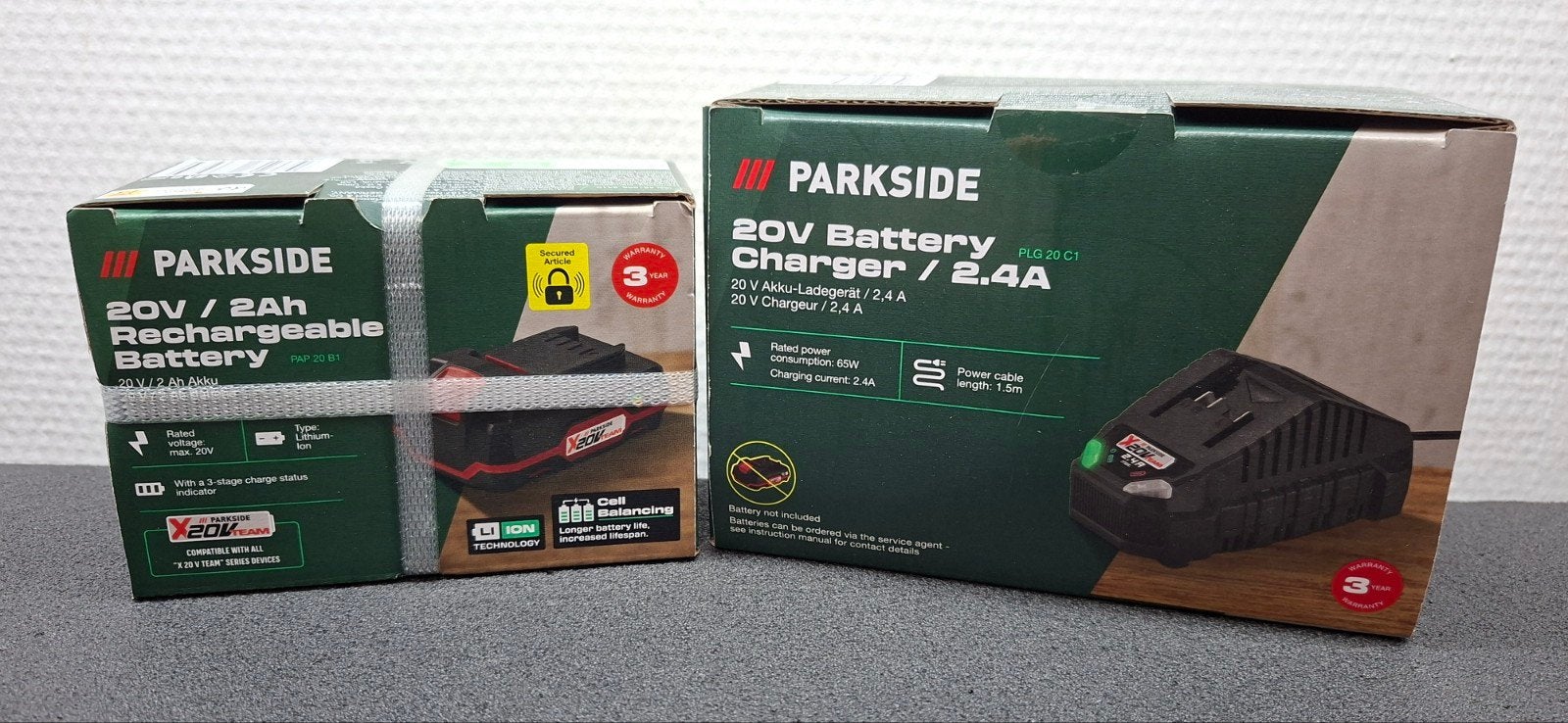 À VENDRE – Kit batterie + chargeur PARKSIDE 20 V, Bricolage & Construction, Enlèvement ou Envoi, Neuf