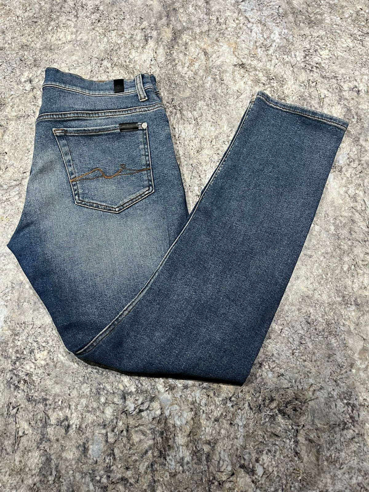 Seven broek, Kleding | Heren, Spijkerbroeken en Jeans, Ophalen of Verzenden, Zo goed als nieuw, Blauw, W33 - W34 (confectie 48/50)