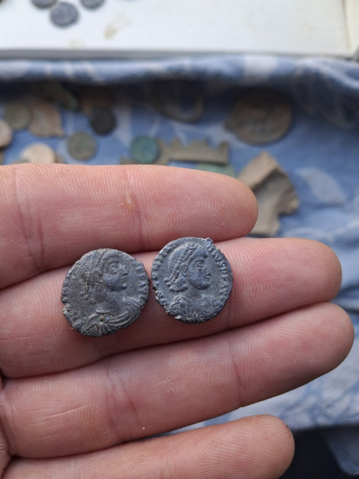oude munten. romeinse muntjes, Ophalen of Verzenden, Setje