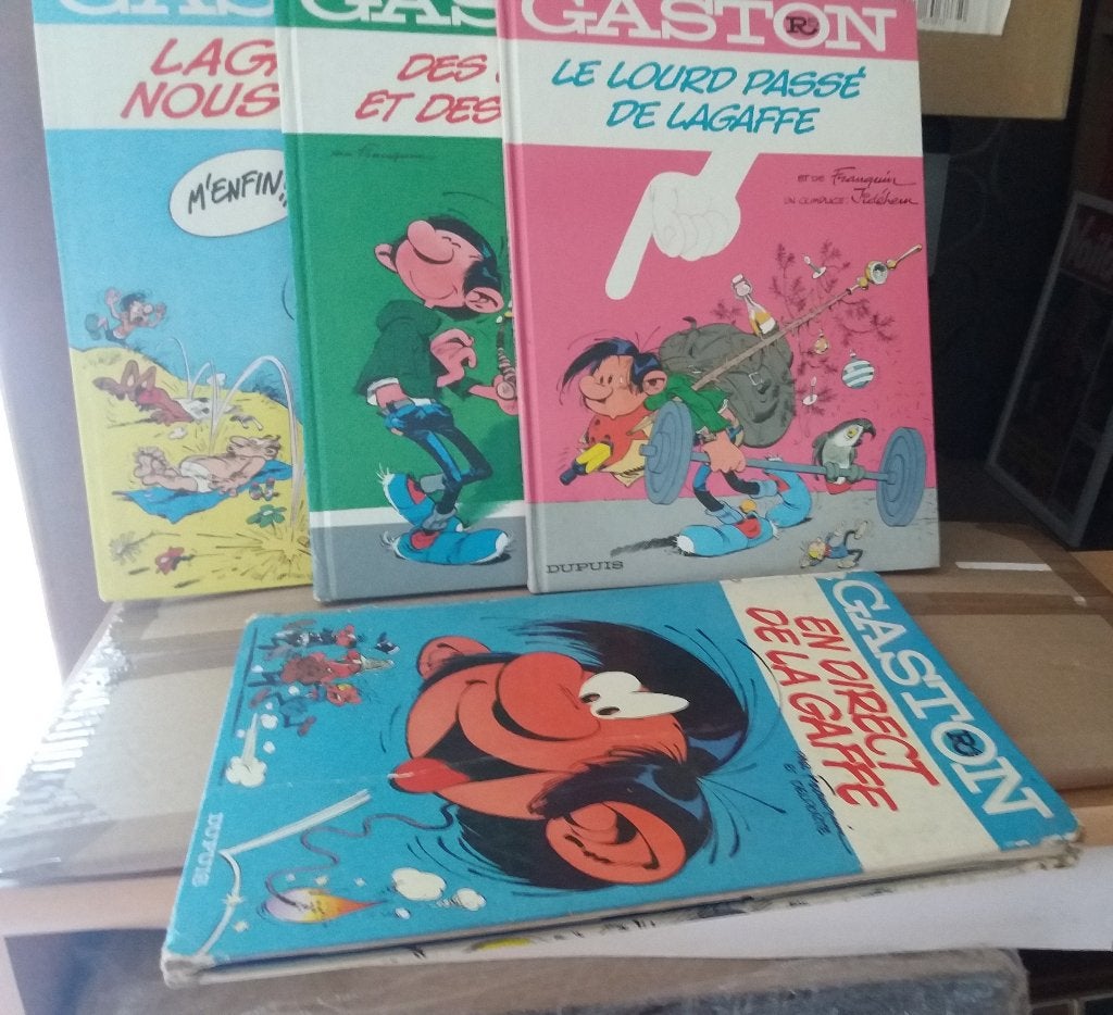 Gaston Lagaffe, lot de 4 tomes -> GRATIS, Livres, BD, Envoi