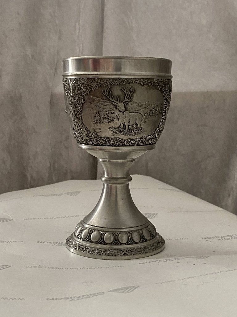 chope vintage en étain massif vintage Pewter, Antiquités & Art, Antiquités | Étain, Enlèvement