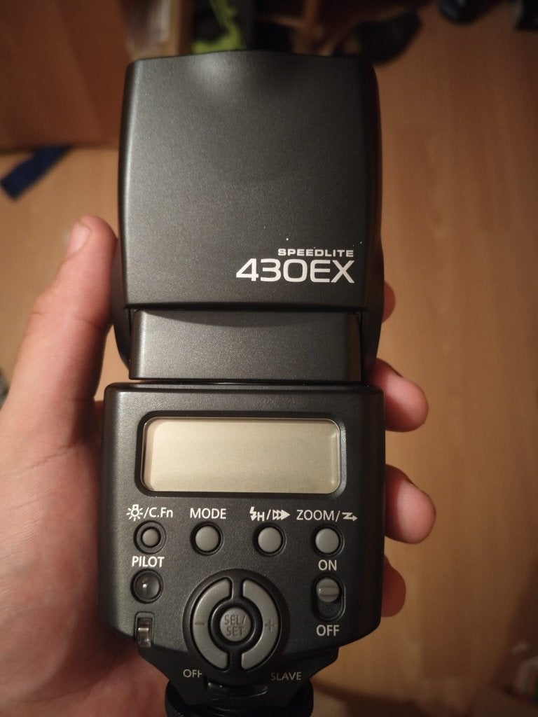 Canon Speedlite 430EX Rapportflitser / Opzetflitser, Audio, Tv en Foto, Ophalen, Canon, Canon, Externe flitser