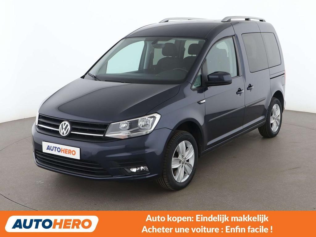 Volkswagen Caddy 1.4 TSI Trendline BlueMotion Tech, Auto's, Stof, Blauw, Lichtsensor, 1395 cc