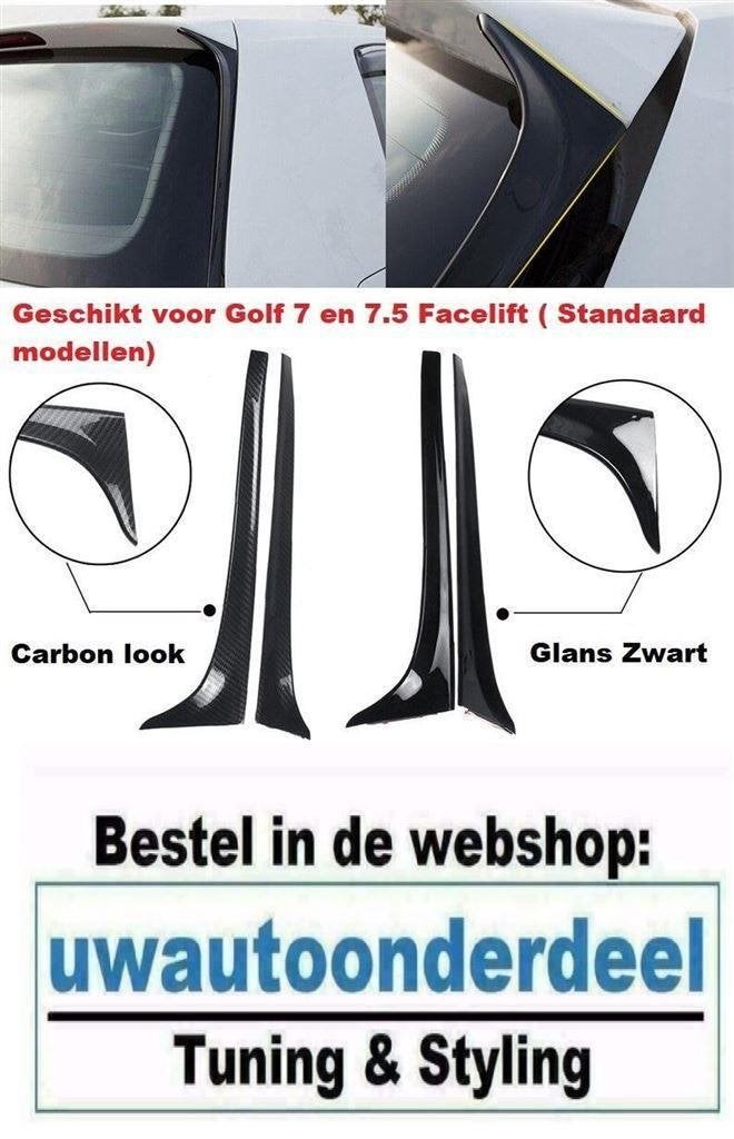 Raam Spoiler GTI Look Wings Achterruit Spoiler Geschikt Voor, Verzenden