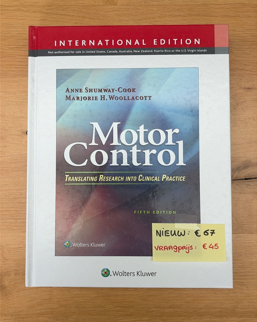 Motor Control Translating Research into Clinical Practice, Livres, Enlèvement, Comme neuf
