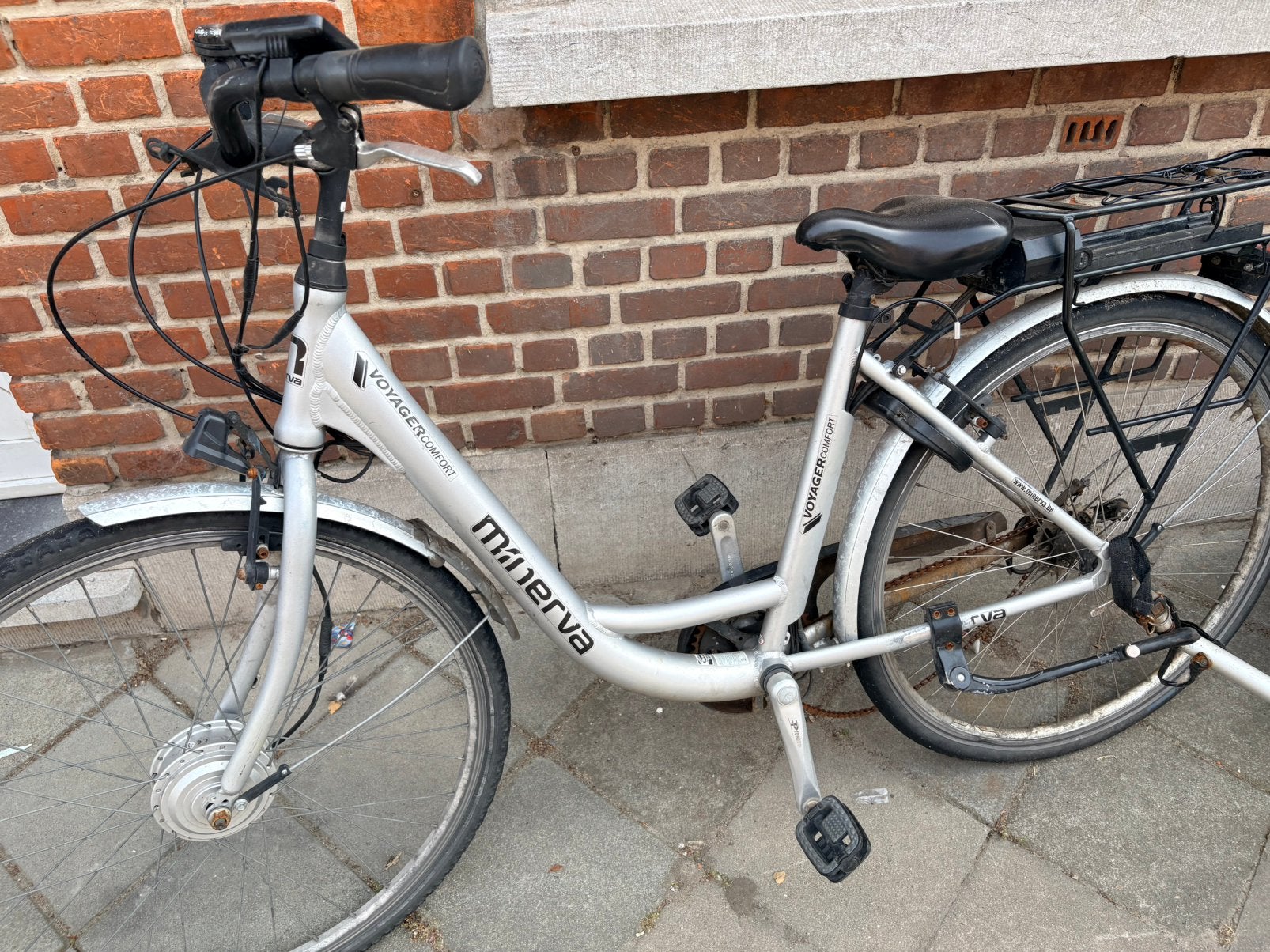 Minerva elektrische fiets, Ophalen, Gebruikt, 30 tot 50 km per accu, Overige merken