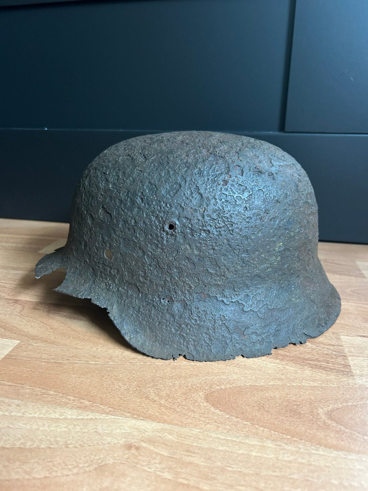 Ww2 Duitse m42 helm, Ophalen of Verzenden, Landmacht, Hulzen of Bodemvondsten