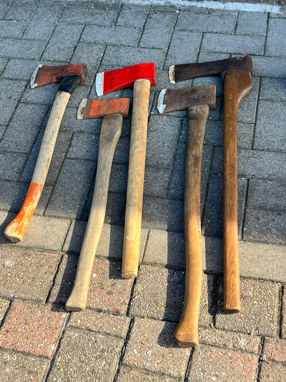 Bijlen met lange steel 5 stuks,per stuk 25 euro!, Tuin en Terras, Ophalen, Gebruikt, Bijl