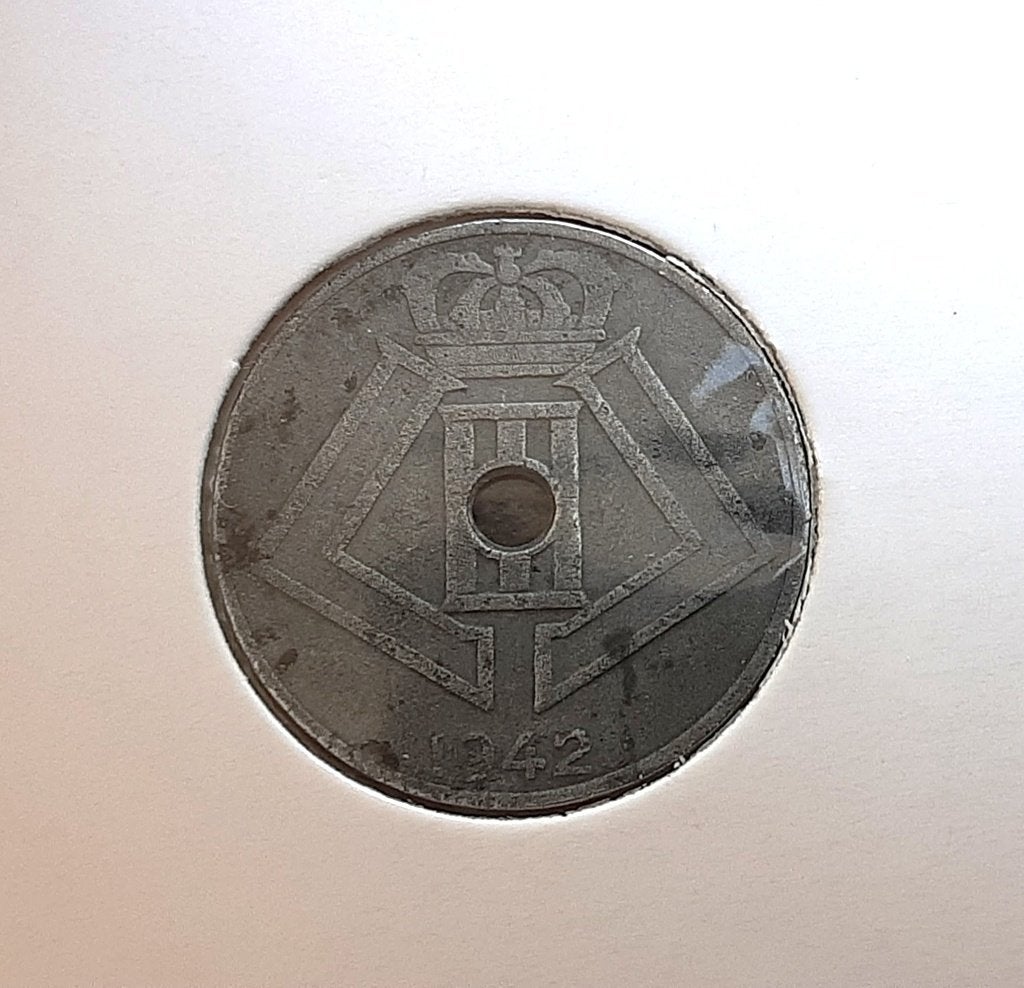 België – 10 cent – 1942 vl/fr. (Ref 052)., Postzegels en Munten, Munten | België, Ophalen of Verzenden, Overig, Losse munt