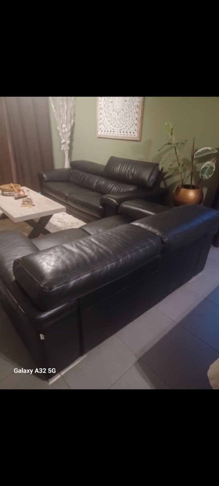 Lederen zetels (KOOPJE!!!), Maison & Meubles, Canapés | Sofas & Chaises Longues, Enlèvement