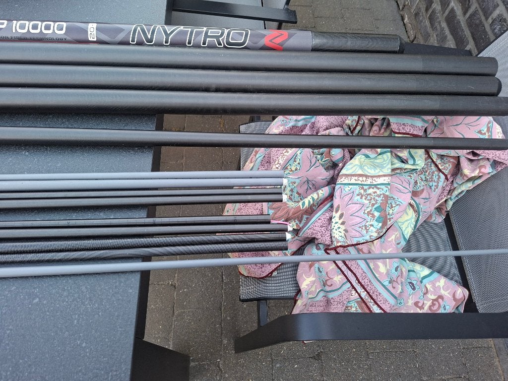 Vaste hengel Nytro10m+5 topsets, Ophalen, Zo goed als nieuw, Vaste hengel