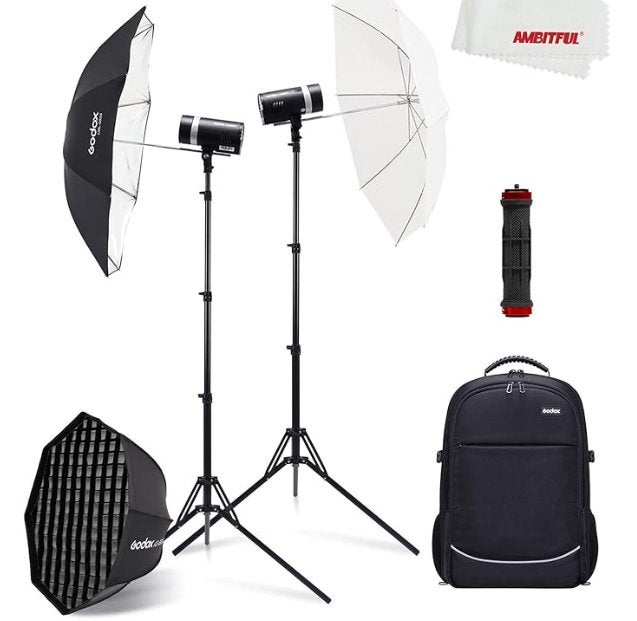Kit éclairage studio photo, Ophalen, Complete fotostudio, Zo goed als nieuw, Godox