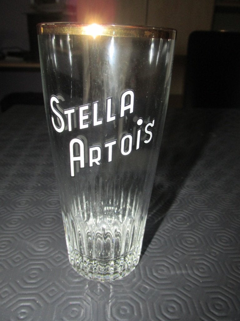 Verre STELLA ARTOIS vintage, Ophalen, Gebruikt, Glas of Glazen, Stella Artois