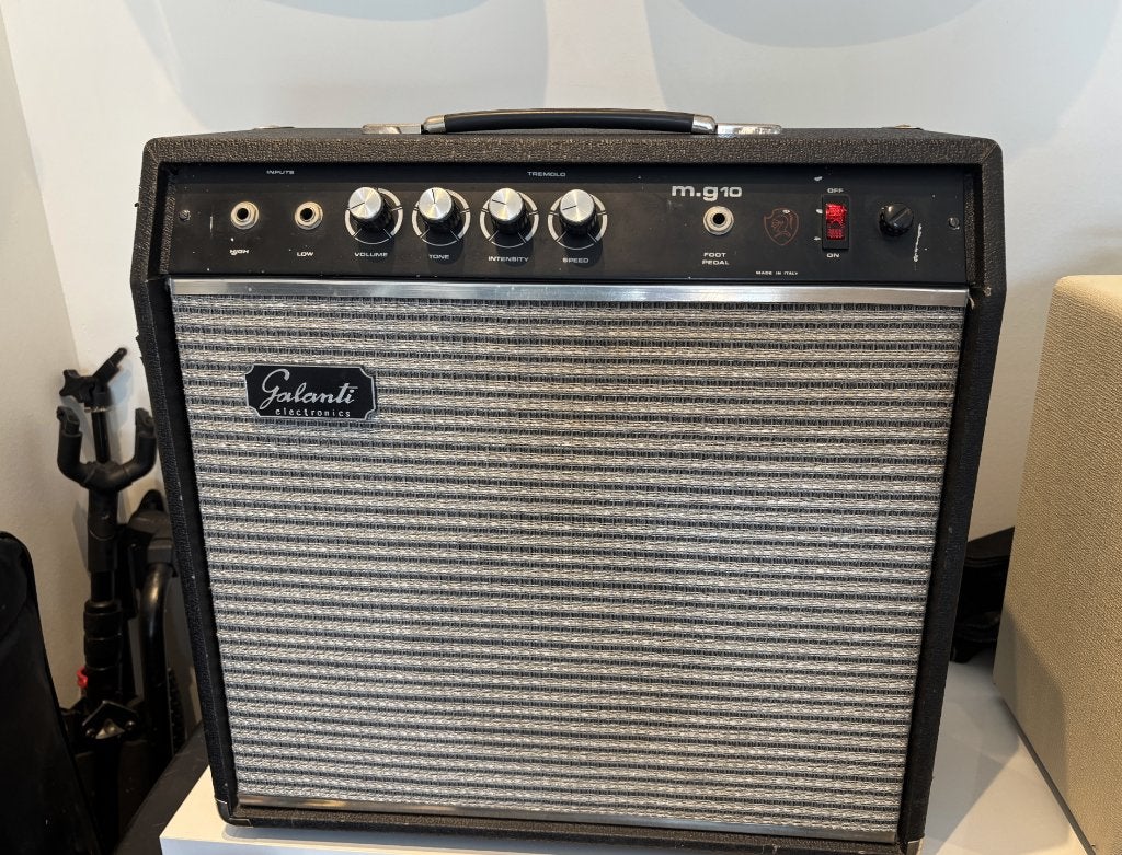 ampli guitare vintage italien Galanti MG10, Musique & Instruments, Enlèvement ou Envoi, Utilisé, Guitare, Moins de 50 watts