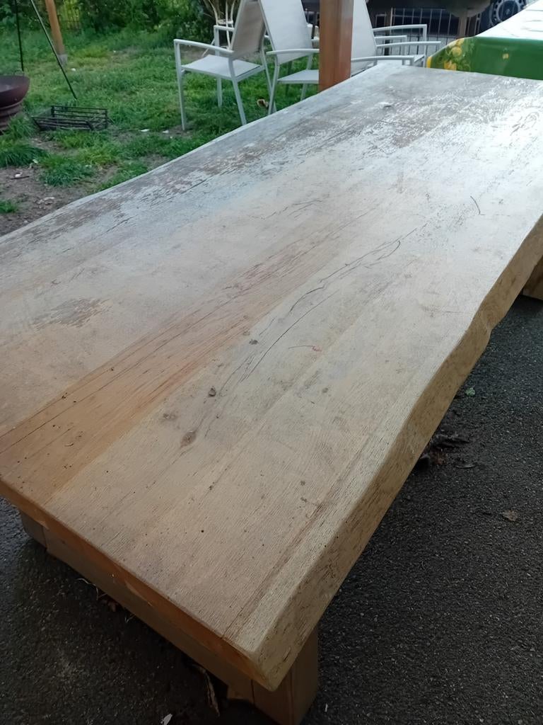 Houten tafel groot en zwaar, Enlèvement