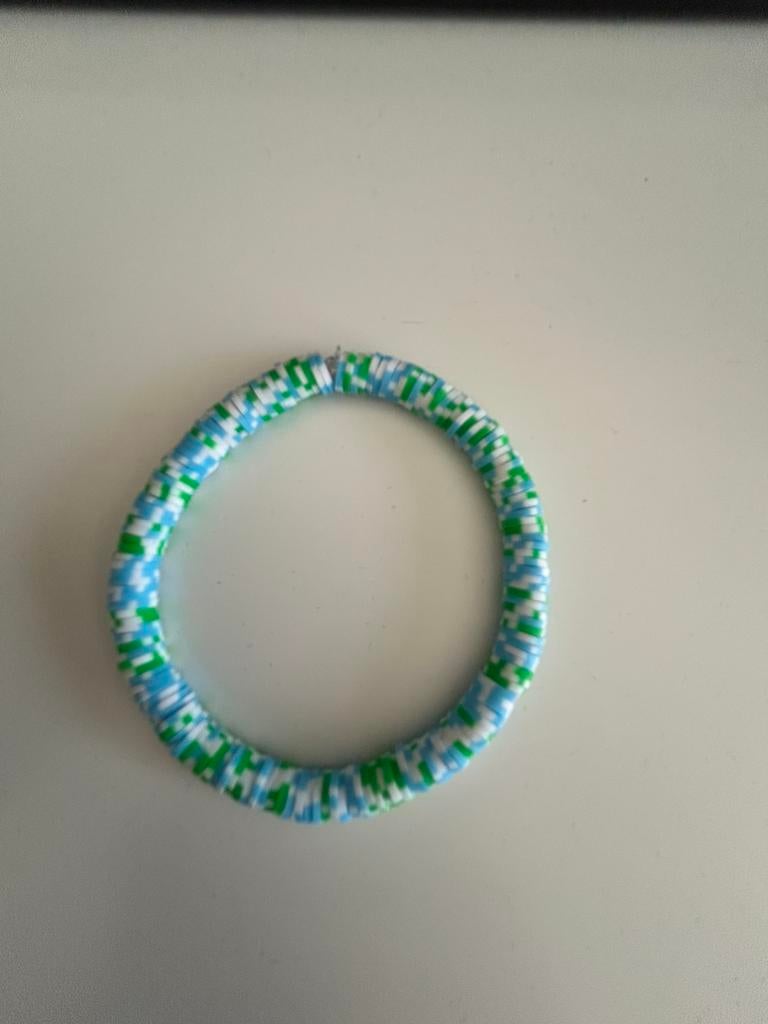 Armband turquoise/groen, Handtassen en Accessoires, Armbanden, Ophalen of Verzenden, Zo goed als nieuw, Groen