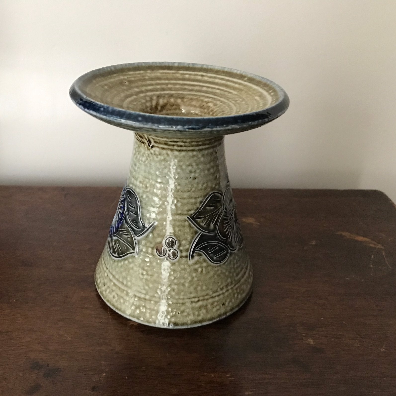 Vintage vaas / kaarsenhouder ‘60, Antiquités & Art, Antiquités | Céramique & Poterie, Enlèvement ou Envoi
