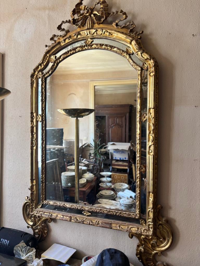 Ancien miroir Napoléon lll, Enlèvement, Rectangulaire, 100 à 150 cm, 150 à 200 cm
