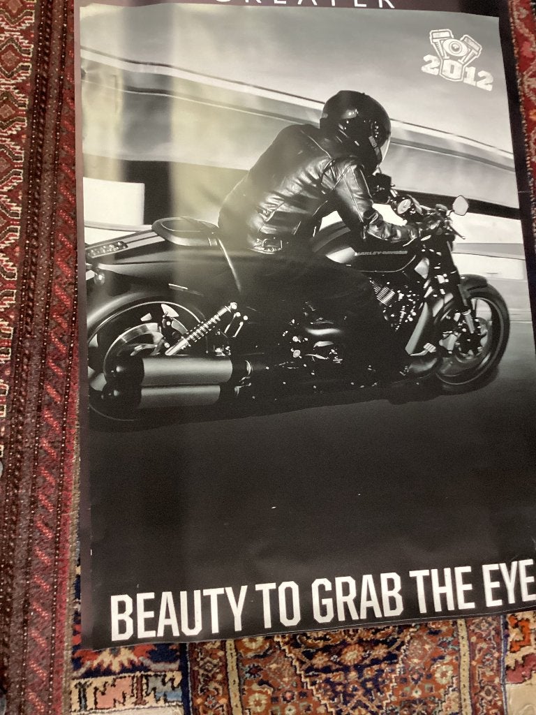 Harley Night rod : poster, Motoren, Ophalen, Gebruikt