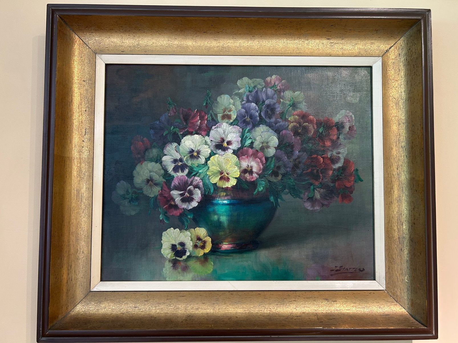 Julien Stappers schilderij stilleven, Ophalen, Klassiek, Gesigneerd, Stilleven