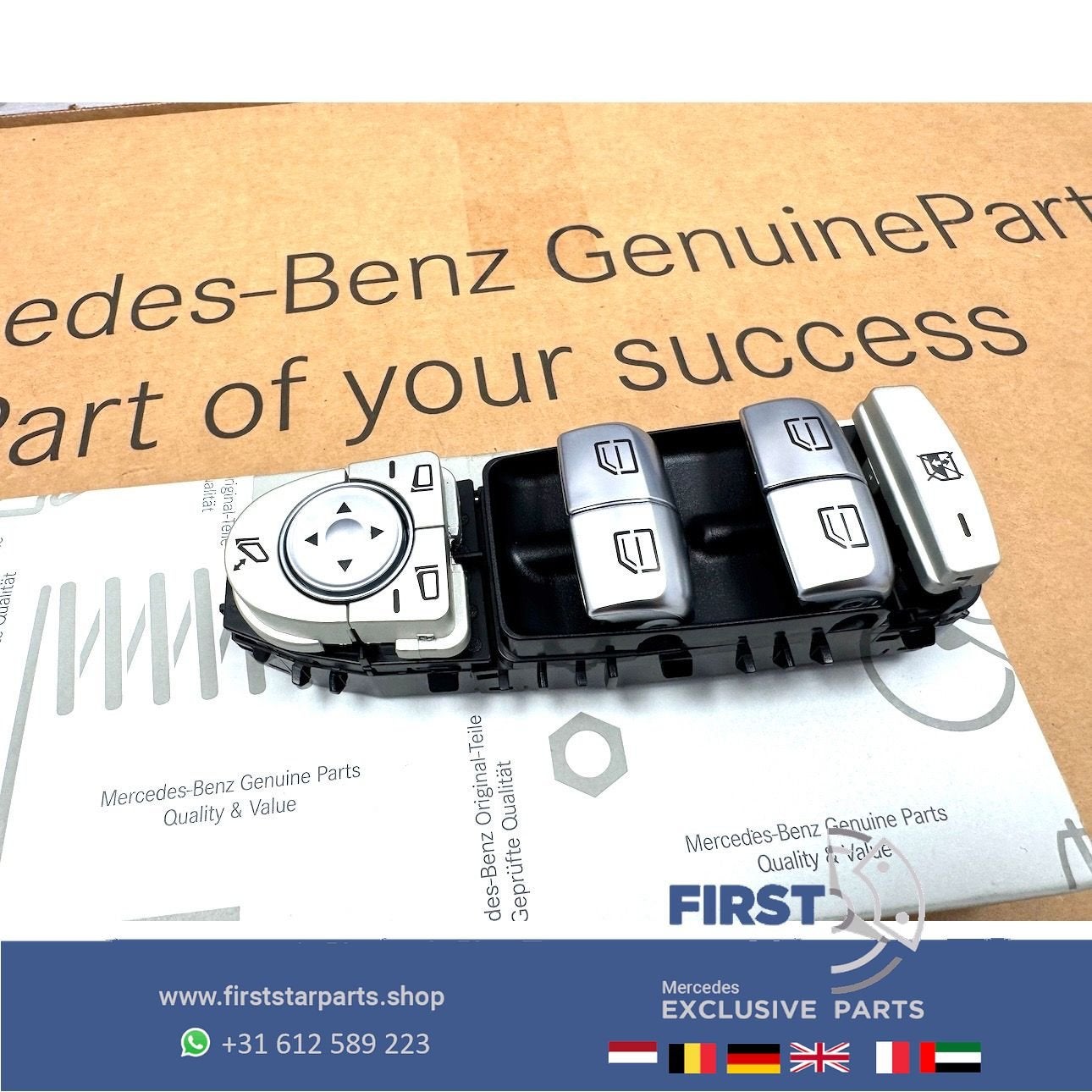 W205 W213 RAAM BEDIENING SCHAKELAAR Mercedes C + E Klasse 20