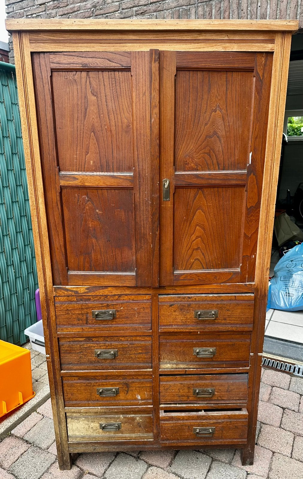 Te restaureren eiken kast / GRATIS, Antiek en Kunst, Ophalen