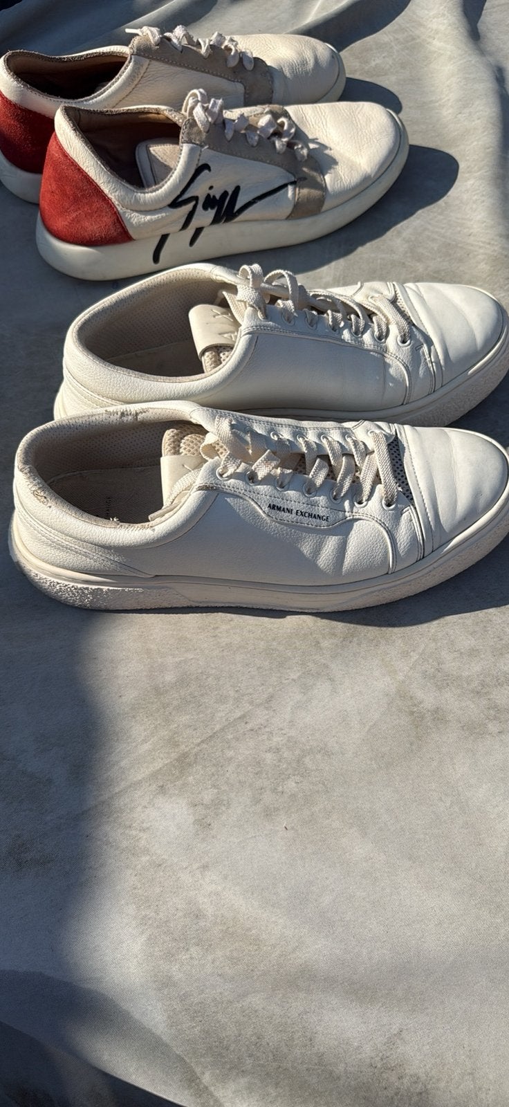 Chaussures Armani, Vêtements | Hommes, Chaussures, Enlèvement, Porté, Blanc, Baskets