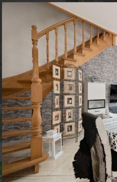 Houten trap, balusters, hoofdbaluster, Ophalen, Gebruikt