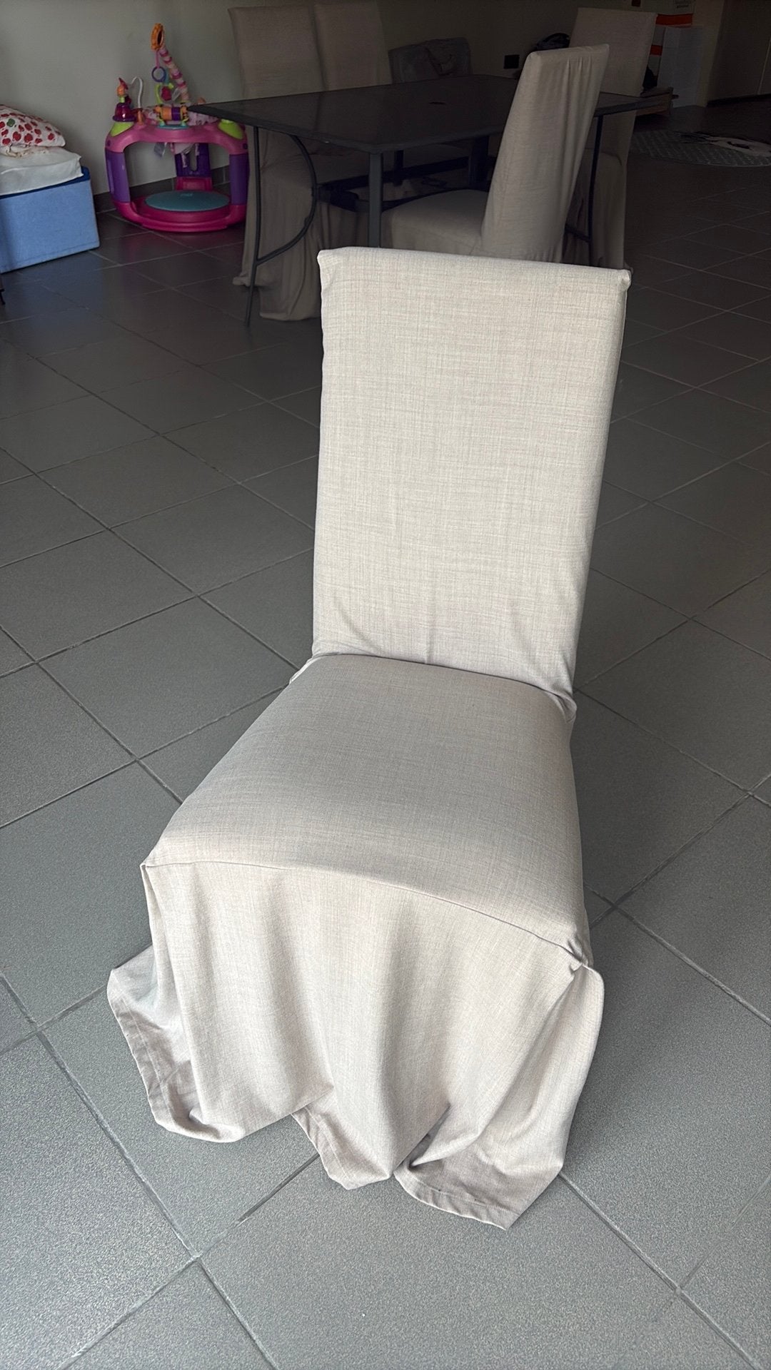 6 wiite stoelen, Ophalen, Zo goed als nieuw, Wit