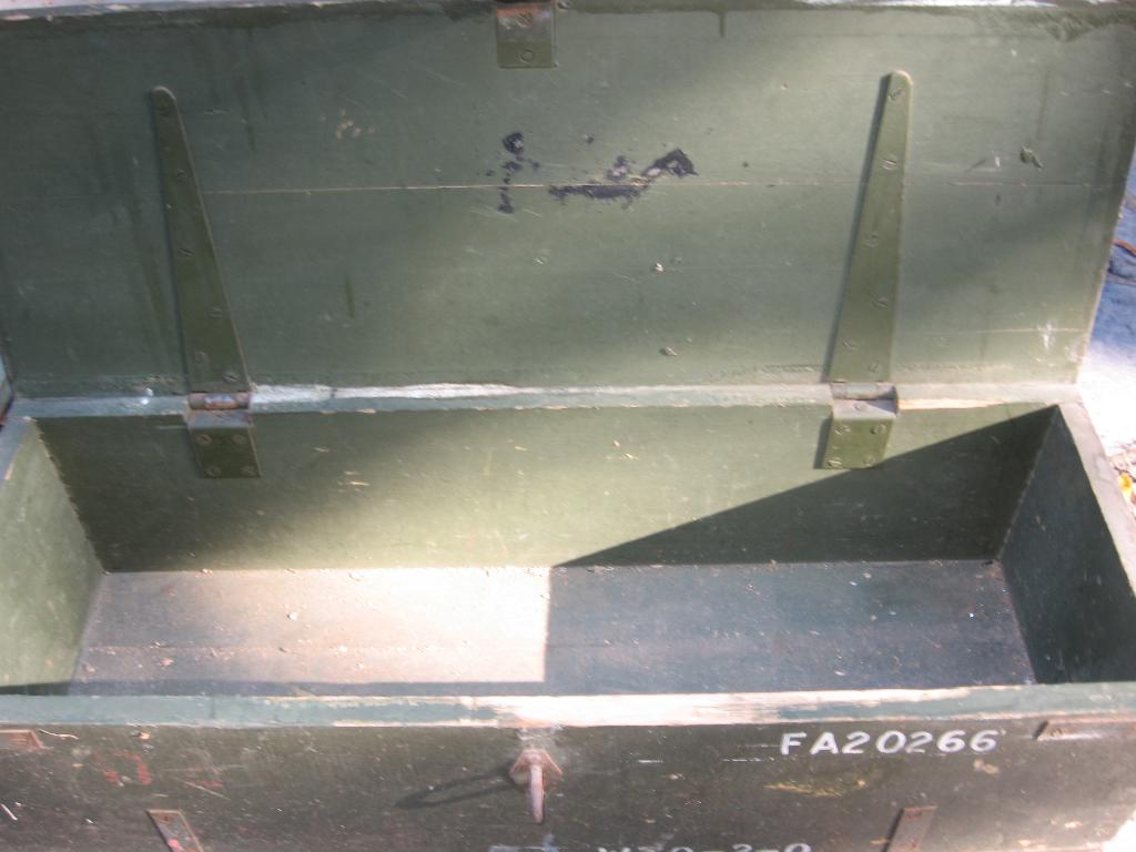 Authentique coffre à munitions de l'armée britannique, Moins de 50 cm, 50 à 100 cm, Enlèvement, Utilisé