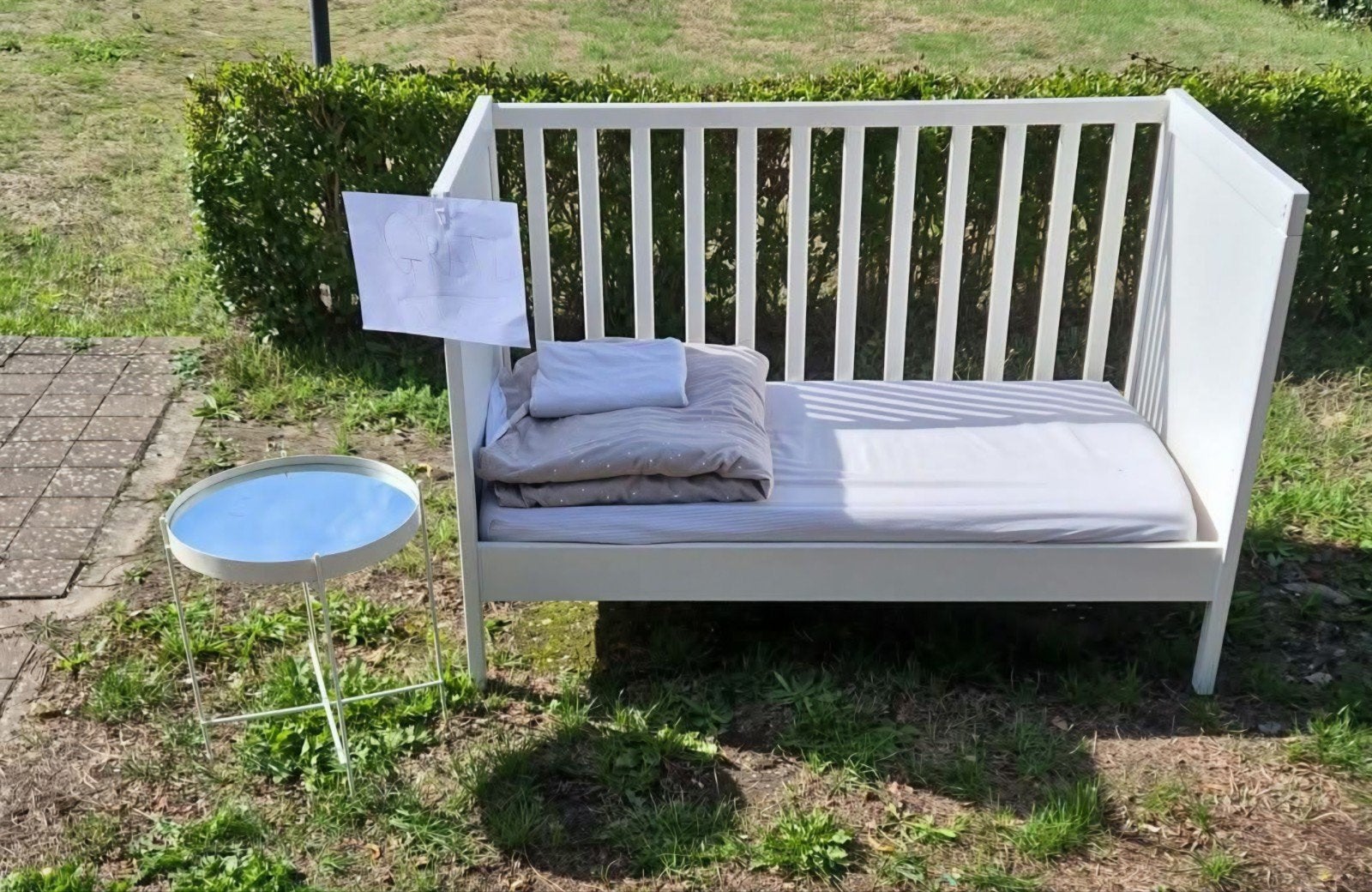 IKEA baby en peuterbed met matras gratis, Enlèvement, Matelas