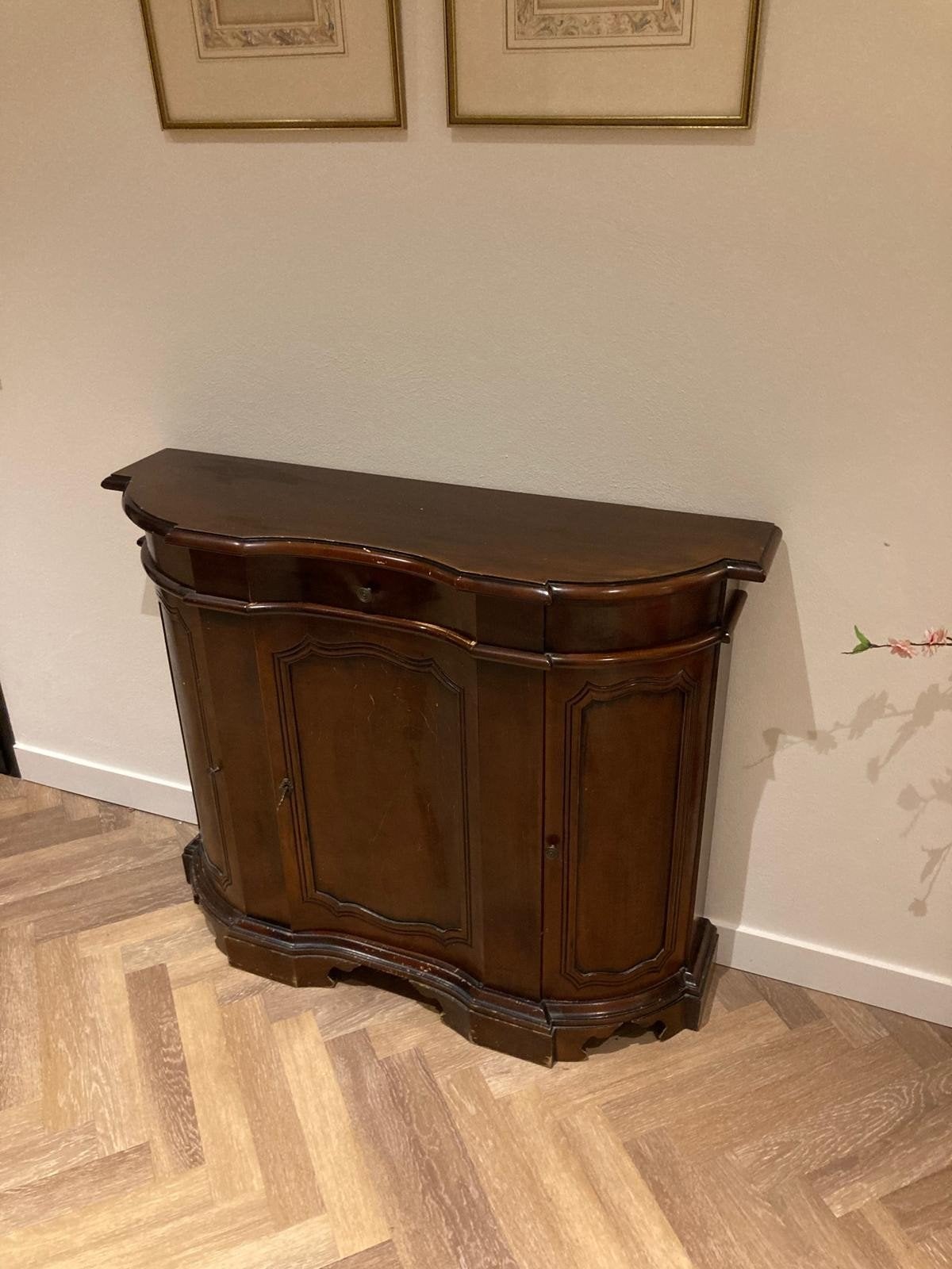 Klassiek houten dressoir / halkastje (Biedermeier-stijl), Antiek en Kunst, Ophalen