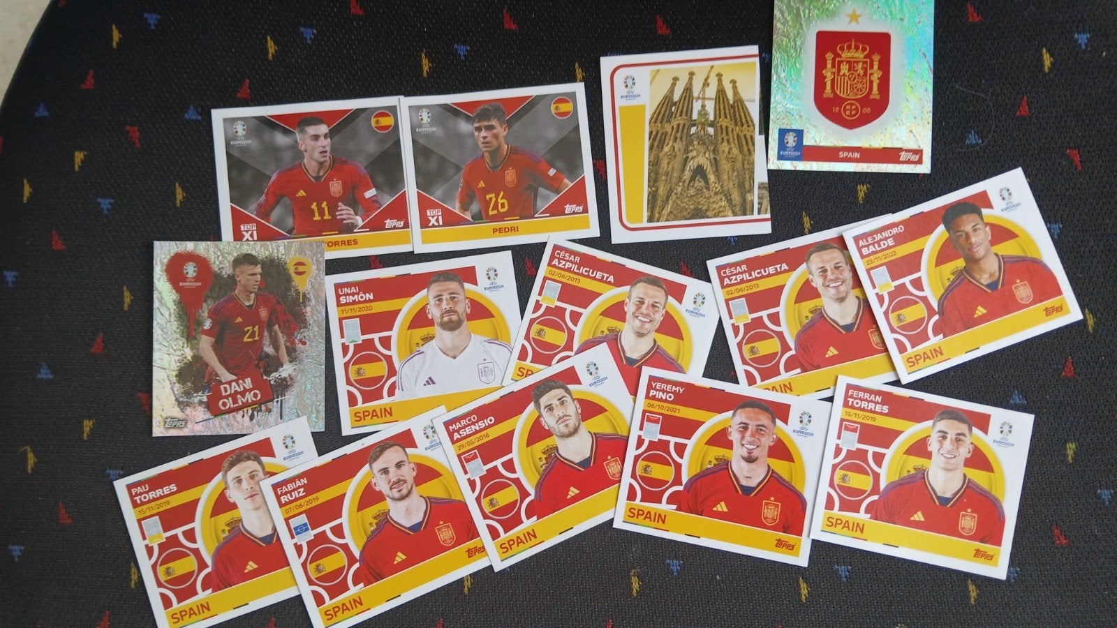 Panini Euro 2024 Spaanse ploeg, Hobby en Vrije tijd, Stickers en Plaatjes, Ophalen of Verzenden, Nieuw, Meerdere stickers