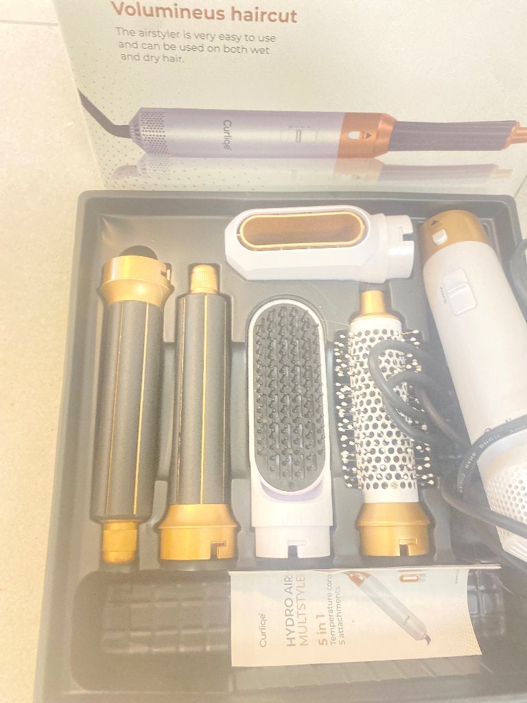 Curliqe Hydro Airstyler Multistyler 5-in-1, Handtassen en Accessoires, Ophalen, Zo goed als nieuw, Haardroger