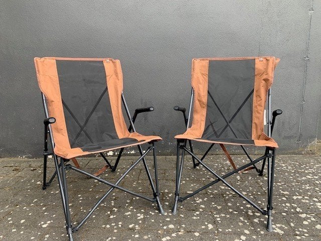 2 plooibare campingstoelen in perfecte staat, Caravans en Kamperen, Ophalen, Zo goed als nieuw, Campingstoel