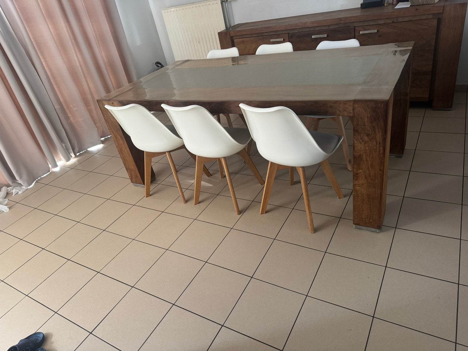 6 x eetkamerstoelen 120€ of bod, Ophalen, Zo goed als nieuw