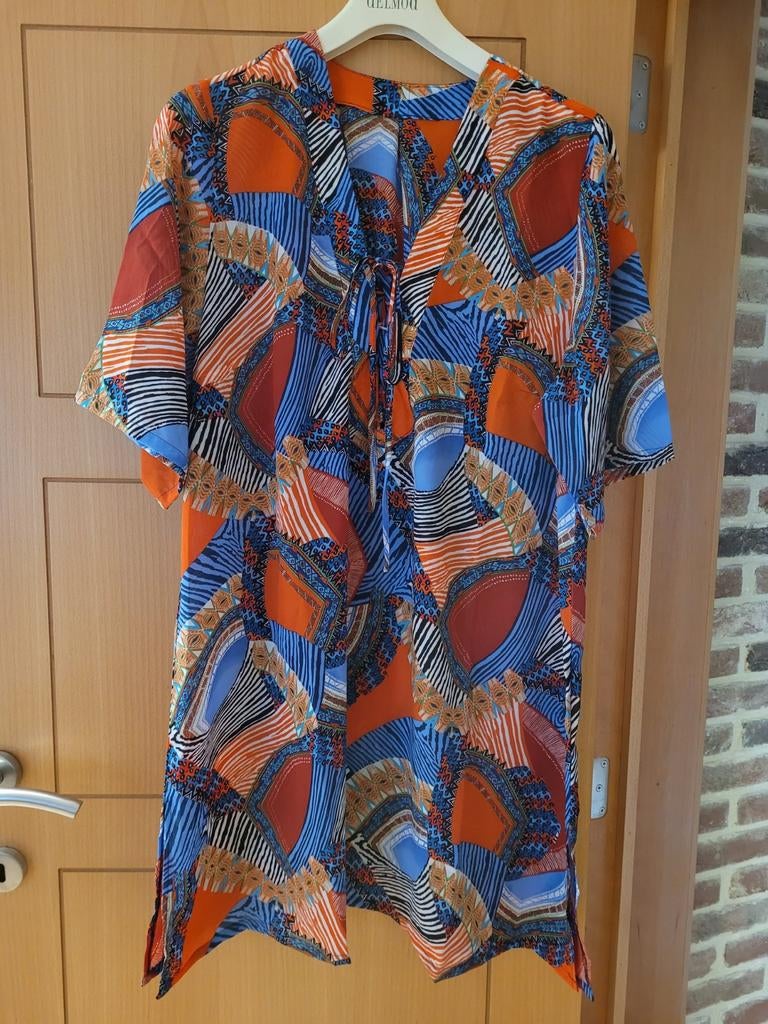 Ensemble de bain avec tunique et maillot à motif géométrique, Kleding | Dames, Grote Maten